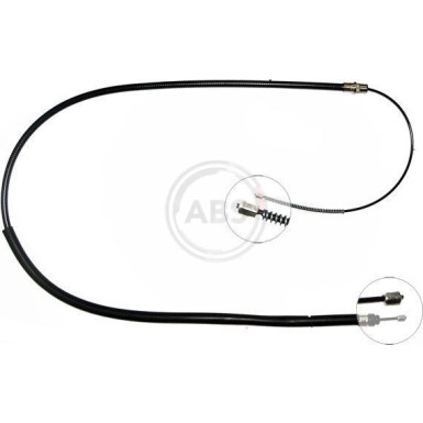 A.B.S. Handbremsseil Seilzug Festellbremse K11206 A.B.S. Handbremsseil Seilzug Festellbremse K11206