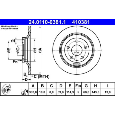 Bremsscheibe Mazda T. Cx-5 2.0-2.5 11 | 24.0110-0381.1
