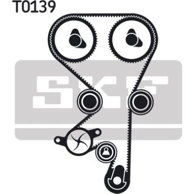 SKF Wasserpumpe + Zahnriemensatz