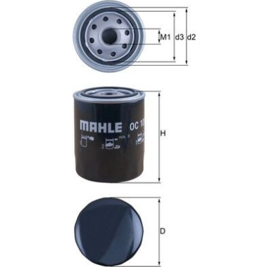 MAHLE Ölfilter | OC 105