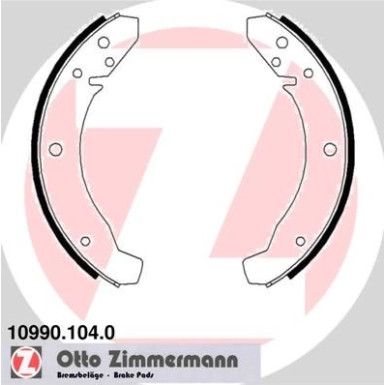 ZIMMERMANN Bremsbacken | 10990.104.0
