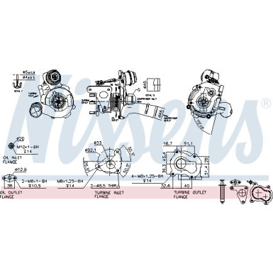 Nissens Turbo RENAULT Scenic (JA0/1_) 1.9dCi FACTORY NEW 93163