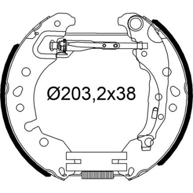 VALEO Bremsbacken 554980