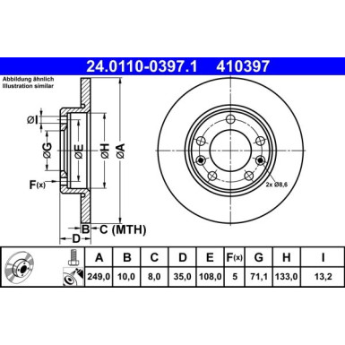 Bremsscheibe | 24.0110-0397.1