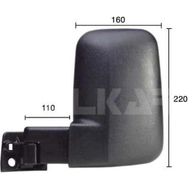 ALKAR Außenspiegel 9261961