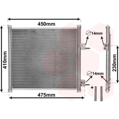 VAN WEZEL Kondensator, Klimaanlage 18005262 IR PLUS