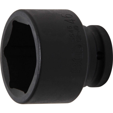 BGS Kraft-Steckschlüssel-Einsatz Sechskant | Antrieb Innenvierkant 20 mm (3/4"""") | SW 46 mm | 5646