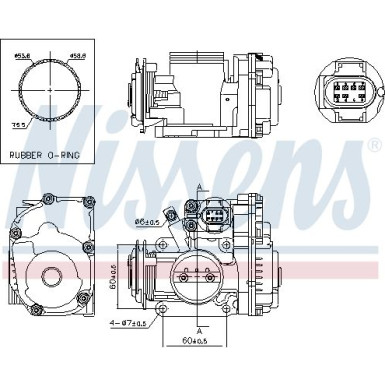 NISSENS Drosselklappenstutzen 955039 FIRST FIT