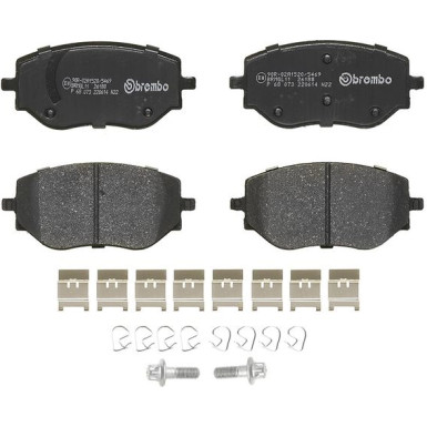 BREMBO Bremsklötze VA | DACIA Sandero RENAULT Clio 21 | P 68 073