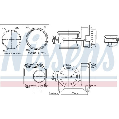 NISSENS Drosselklappenstutzen NISSENS Drosselklappenstutzen