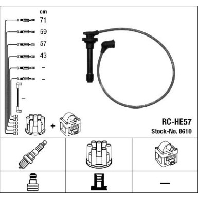 8610 Zündleitungssatz 8610 Zündleitungssatz