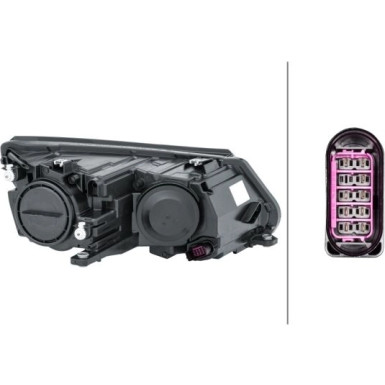 Scheinwerfer L H7/H15 +MOT +TGFL HELLA PQ | VW TIGUAN 6,11-1,16 | 1EL 010 749-211