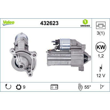VALEO Anlasser | 432623