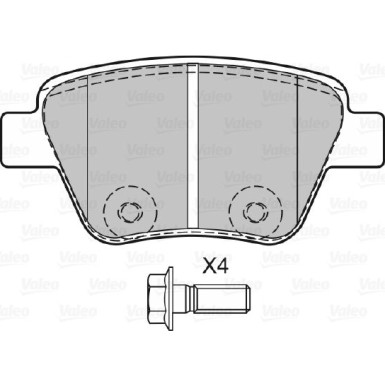 VALEO Bremsbeläge 601137