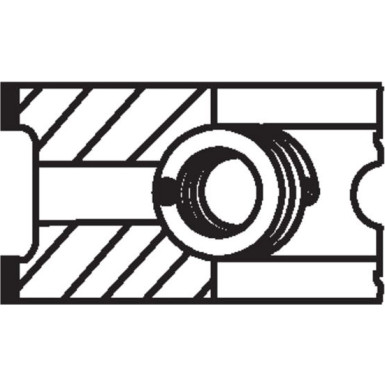 MAHLE Kolbenringsatz 504 01 N0