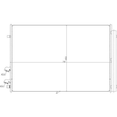 KONDENSATOR, KLIMAANLAGE EASY FIT NRF350477