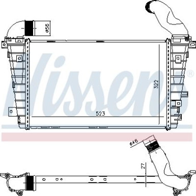 Ladeluftkühler PKW Opel Zafira B 1.9 CDTI 05 FIRST FIT 96461