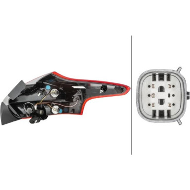 HECKLEUCHTE HELLA | FORD FOCUS HB 11,14-8,18 | 2VP 354 828-071 HECKLEUCHTE HELLA | FORD FOCUS HB 11,14-8,18 | 2VP 354 828-071