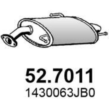 Endschalldämpfer SUZUKI Swift 05 52.7011