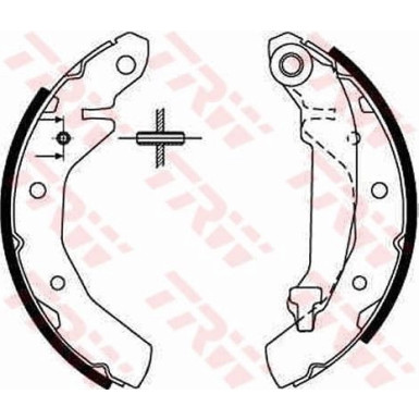 TRW Bremsbacken GS8646