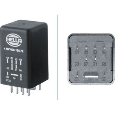 HELLA Steuergerät, Glühzeit 4RV 008 188-721