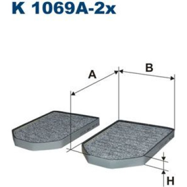 FILTRON Filter, Innenraumluft K 1069A-2x