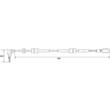 70 403 030 Sensor, Raddrehzahl VA re | CITROEN,PEUGEOT,FIAT,LANCIA | 0 265 007 084