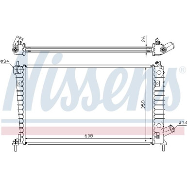 Wasserkühler PKW | SAAB 9-5 2,0-2,3 02 | 68004A