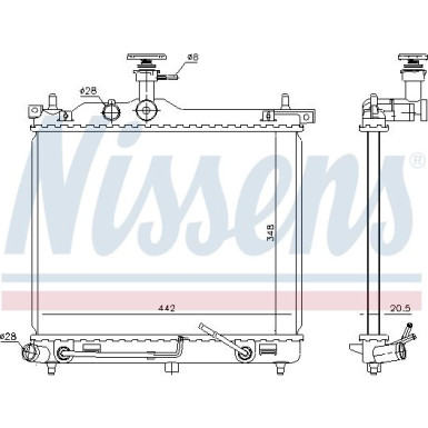 Wasserkühler PKW | HYUNDAI i10 1.1 08 | 67098