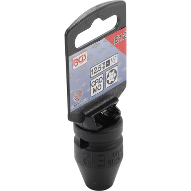 BGS Kraft-Steckschlüssel-Einsatz E-Profil | Antrieb Innenvierkant 12,5 mm (1/2"""") | SW E12 | 9779-12