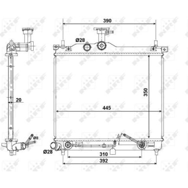 Kühler, Motorkühlung | 58425
