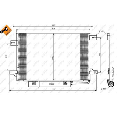 Kondensator, Klimaanlage EASY FIT 35758