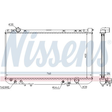 Wasserkühler PKW | LEXUS LS400 90-94 | 64756