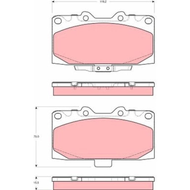 Bremsklötze VA | SUBARU Forester,Impreza 95 | GDB3307