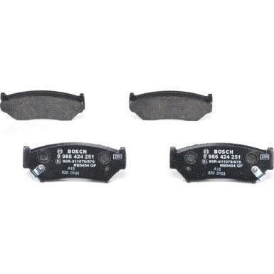 Bremsklötze | SUZUKI,CHEVROLET | 0 986 424 251