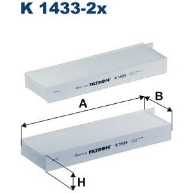 FILTRON Filter, Innenraumluft K 1433-2x