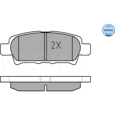Bremsbelagsatz Mitsubishi T. Outlander 03-/Lancer 08- Mit Sensor | 025 240 1416/W