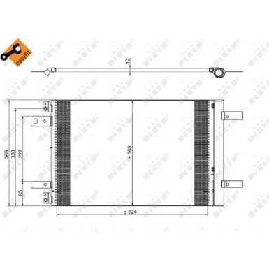 Kondensator, Klimaanlage EASY FIT 350323