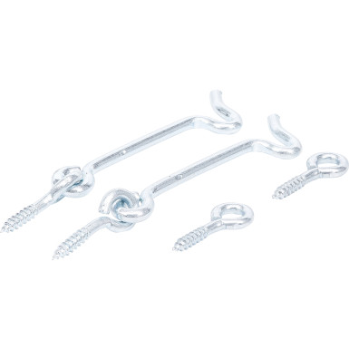 BGS Sturmhaken 4,0 x 80 mm 2-tlg BGS Do it yourself 80942