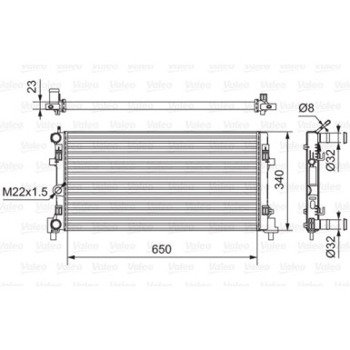VALEO Motorkühler | 701522