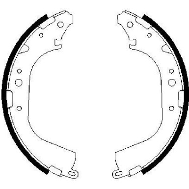 0 986 487 354 Bremsbackensatz