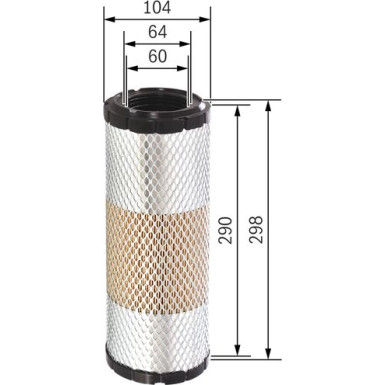 Luftfilter | PIAGGIO,NEWHOLLAND | F 026 400 320