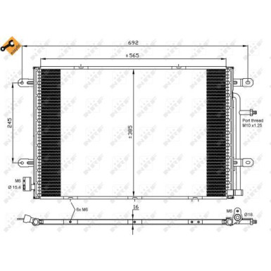 Kondensator, Klimaanlage EASY FIT 35841