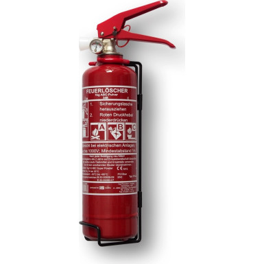 93060 Feuerlöscher ABC, 1 kg, Pulver, Aluzyl.
