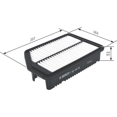 Luftfilter | HYUNDAI | F 026 400 481