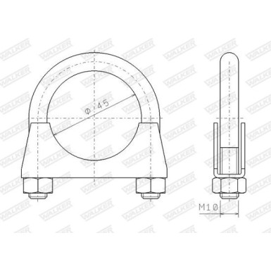 24 / Schelle | Durchmesser 45mm (10mm) | 82321