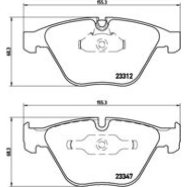 BREMBO Bremsklötze VA BMW E60,E63,E65,E90 01 PRIME LINE P 06 031