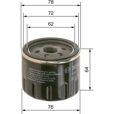 Ölfilter | ALFA Tonale,JEEP,FIAT 22 | F 026 407 302