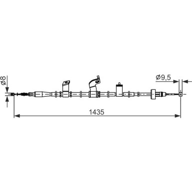 Handbremsseil | KIA Picanto 2 11-17 | 1987482843