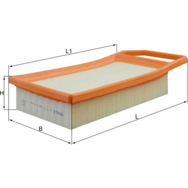 MAHLE Luftfilter | LX 1619